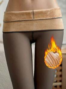 Women's 220g Pantyhose Nylon Tights,Thermal Lined Tights,Leggings,Warm Tights, Leggings,Black Tights,Tights Girls.Suitable -10-10°C,Thickened Thermal Pantyhose Stockings Women, High Elasticity, Translucent, High Waist, Tights Autumn And Winter.Soft And Smooth, Suitable Various Holidays, Sports, Leisure, Business And Other Daily Wear. - màu đen - Xem 7