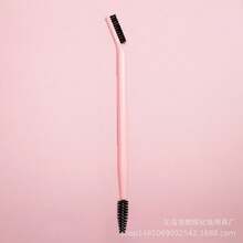Waterproof Dual-Ended Fine Spiral & Flat Eyebrow Brush With Bendable Head - Multi-Color, Portable, Ideal For Beginners - Black - View 11