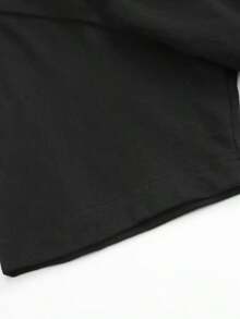 Men's Quick-Drying Sports T-Shirt - Navy Blue, Breathable Fabric For Gym, Office And Casual Wear - Crew Neck, Machine Washable, Lightweight T-Shirts, Sportswear, Lightweight Material UKD4 - 黑色 - 查看 5
