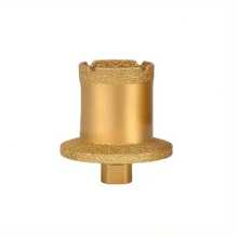 Broca de diamante M10 para perforar fregaderos, herramienta para abrir agujeros en fregaderos apta para perforar y cortar granito, mármol y baldosas cerámicas - Broca M10 40-60 - Ver 9