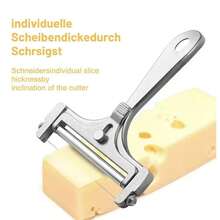 1 chiếc dụng cụ cắt phô mai có thể điều chỉnh - Dễ dàng cắt lát mỏng hoặc dày, thích hợp sử dụng trong nhà hàng. - Xem 7
