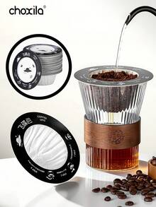 choxila 1/10/50pcs Disposable Drip Coffee Filter Paper, Hanging Ear Style Coffee Powder Filter Paper - UFO Filter Paper - View 9