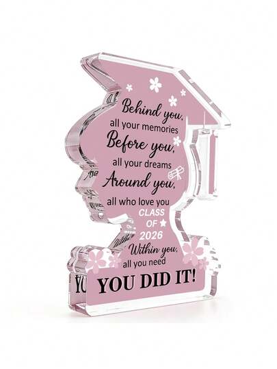 Đồ trang trí tốt nghiệp năm 2026, Quà tặng tốt nghiệp năm 2026, Tấm bảng acrylic làm quà tặng cho nữ sinh viên tốt nghiệp đại học/trung học, Đồ trang trí truyền cảm hứng, Kỷ niệm năm cuối cấp.