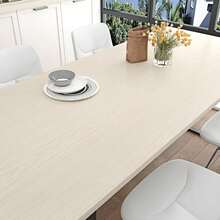 1卷，15.75英寸宽，天然木色，仿木纹自粘墙纸，防水防油，适用于厨房台面、橱柜翻新、炉灶防溅板，防水、防油、耐热，易于粘贴，适用于家居装饰和装修。 - 白楊木牆貼 - 查看 4