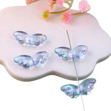 10/20颗亚克力天使翅膀造型珠子，适合DIY首饰制作，如项链、手链、耳环、包包链、钥匙扣等。 - 彩色 - 查看 5