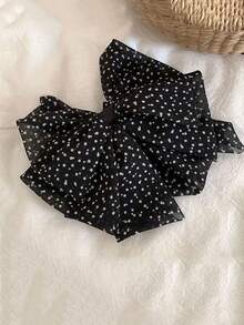 1个波点三层网纱蝴蝶结发爪夹，马尾辫发圈，发绳发饰 - 彩色 - 查看 9