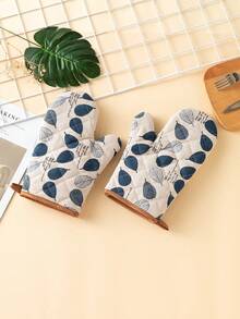 Một đôi găng tay nhà bếp kẻ sọc, hai mặt chần bông, họa tiết hình thoi, dày dặn, chịu nhiệt dùng để nấu nướng và làm bánh, dụng cụ nhà bếp, găng tay chịu nhiệt gia dụng, 2 chiếc. - Xem 9