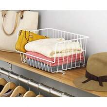 Whitmor 6450-1589-6 Wire Stackable Basket White - blanco - Ver 2