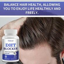 Hair Health Capsules - Supports Hair Growth, DHT Blocking Capsules, Suitable For Both Men And Women - Contains Vitamin B6, Folic Acid, Saw Palmetto, Biotin, Horsetail Extract - 120 Capsules - 1 chai - Xem 4