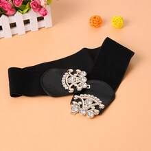 1 chiếc thắt lưng nữ bán chạy, thắt lưng co giãn đính đá thời trang thường ngày, thắt lưng nữ cao cấp - Trang trí đính đá lấp lánh thời trang - Xem 6