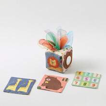 Set de 16 piezas de juguetes educativos Montessori para primera infancia, desarrollo de habilidades motoras finas, animales de dibujos animados, reconocimiento de formas, caja multiusos colorida, juguete de caja de pañuelos de simulación - Multicolor - Ver 4