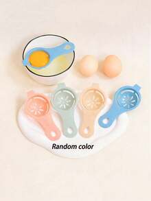 30pcs Egg Tray And Egg White Separator, Suitable For Refrigerator, Automatic Rotating Egg Dispenser, Space-Saving Sliding Design Egg Storage Container, Shock-Proof Preservation Box, Large Capacity Egg Rack, Suitable For Refrigerator Door And Kitchen Countertop, Cream Color - View 9