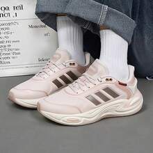 Adidas 女鞋新款運動鞋休閒低筒透氣輕盈耐磨跑步鞋 - 淺粉色 - 查看 4