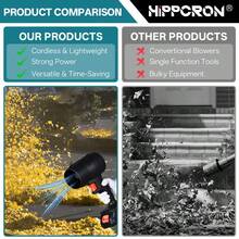 HIPPCRON 21V 无绳吹叶机 - 园艺工具、园艺用品、家用电器，轻便手持式电动吹叶机，适用于花园、清扫落叶、灰尘、汽车、积雪和冰块，多功能家居和庭院清洁工具 - 不含電池 - 查看 7