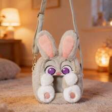 Miniso Disney Zootopia Judy Hopps/Nick Wilde Crossbody Ita Bag, Display Compartment,Cute Cartoon,Nice Birthday Gift,Polyester Material(1 PC) - Multicolor - View 2