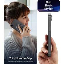 Ốp lưng điện thoại sạc không dây từ tính có bảo vệ camera cho iPhone 17 Pro Max, 16, 15, 14, 13, 12, 11 Pro Plus, 17e - màu đen - Xem 7
