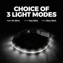 Blazin' Safety LED Dog Collar - USB Rechargeable with Water Resistant Flashing Light Small Red - Rojo - Ver 7