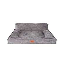pet2go® Sillón Cama para Perro/Mascota cómoda Espuma ortopédica Funda removible y 100% Lavable Sofá - Sillón Premium Gris Oscuro Small - Gris Oscuro - Ver 3