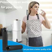 BB9-2 Water Filter Replacement For Berkey Water Purification System. NSF Certified Carbon Filter For Berkey Water Filter Replacement,For Big Berkey Water Gravity Filter,2 Pack - 查看 3