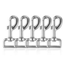 Bộ 5/10 móc khóa xoay công nghiệp chịu lực cao - Móc khóa kim loại xoay 360° phù hợp cho dây xích chó, túi xách, dây thừng và hành lý - Khóa đa hướng chắc chắn, cấu trúc kim loại bền bỉ. - A - Xem 3