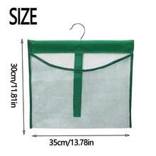 Connectable Wall-Mounted Mesh Bag, New Portable Multi-Purpose Mesh Hanging Bag, Foldable Bathroom Storage Bag Home Use - Gray - View 10