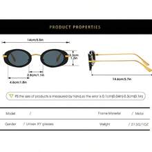 2 Pairs Oval Fashionable Eyeglasses, Flattering, Versatile Gold Rimmed Glasses For Spring/Summer - Multicolor - View 5
