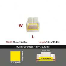 1 pieza Cojín de sofá de jacquard de peluche, almohadilla para asiento antideslizante y apta para mascotas, cubierta de sofá gruesa y cálida para sofás de 1 a 4 plazas, cubierta protectora decorativa, lavable a máquina - Multicolor - Ver 22