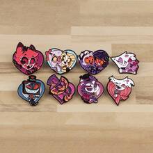 Cute Anime Figures Enamel Pins Cartoon Animals Brooch Pin Lapel Pin Badge On Backpack Clothing Accessories Fashion Jewelry Gifts - Black - View 3