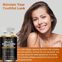 Multi-Collagen Peptides 120 Softgels 1000 Mg - Smooth Skin, Hair, Nails, & Bone Support Supplement For Men And Women - 1 chai - Xem 6