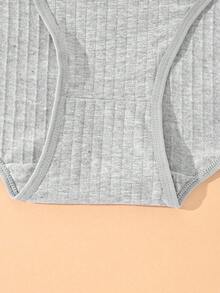 4 piezas Bragas de talle alto para mujer de talla grande - Diseño sin costuras invisible de control de abdomen, ropa interior totalmente cubierta con hilo, cintura elástica suave, esencial para uso diario y ocasiones especiales, paquete a granel para uso diario y formal, cómodo, ajuste - Multicolor - Ver 5