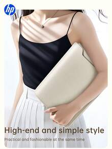 HP 1pc 12/13 Inch Laptop Sleeve, Laptop Inner Bag, Suitable For Air/Pro Models - View 2
