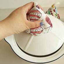 1个耐热三角锅盖搪瓷锅柄套烤箱手套微波炉手套 - 查看 6