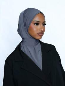 1顶时尚休闲优雅速戴头巾帽，经典简约时尚，采用柔软亲肤透气的针织面料，长帽檐两用头巾帽，适合日常生活、节日、聚会、祈祷等场合。 - 彩色 - 查看 14