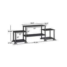 No Tools TV Stand For TVs Up To 40", True Black Oak Finish - 預設 - 查看 6