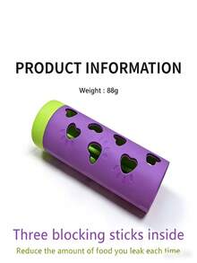 New Detachable Pet Slow Feeder Toy | Chew-Resistant Treat Roller, Energy Consumption & Boredom Relief Device, Suitable For Medium & Small Cats/Dogs, Indoor & Outdoor Use - Multicolor - View 8