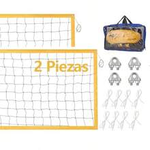 BOJA 2 Piezas Red de Voleibol - Amarillo - Ver 7