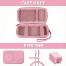 适用于 Anker 334 MagGo 移动电源（PowerCore 10K）、Anker Zolo 磁吸无线充电宝 10000mAh 的保护壳，也适用于 633/622/621/321 5000mAh 快充移动电源 - 仅含保护壳，数码收纳包，电子产品整理包，相机包，旅行必备品 - 粉色 - 查看 2