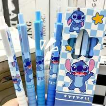 4 chiếc bút bi họa tiết hoạt hình Lilo & Stitch dễ thương, màu trung tính, bút viết in hình Stitch, thích hợp cho trường học, văn phòng, trẻ em, quà tặng sinh nhật cho bé gái. - 4 gói - Xem 7