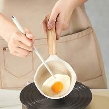 1pc Non-Stick Soy Sauce Pot, Milk Pot, Kitchen Instant Noodle Pot, Butter Warmer Pot, Double Layer Milk Pot, Non-Stick Frying Pan, Mini Frying Pan, Small Kitchen Appliance, Stew Pot, Cooking Pot, Suitable For Induction Cooktop And Gas Stove - View 5