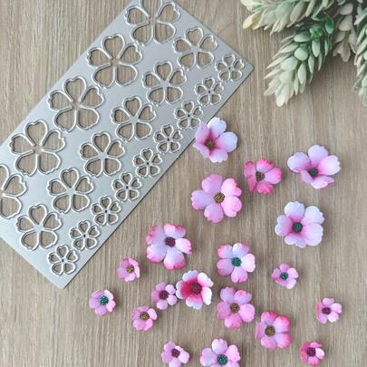 1pc Creative Flower Metal Cutting Die, DIY Scrapbooking Photo Decoration Embossing Paper Mold, Scrapbook Card Making