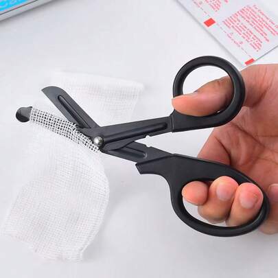 Tijeras de trauma de 6 pulgadas, tijeras médicas, tijeras para vendajes, tijeras multiusos para exteriores, adecuadas para primeros auxilios de EMT