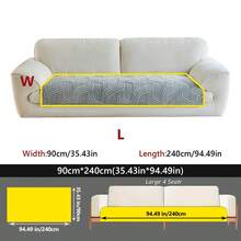 1 pieza Cojín de sofá de jacquard de peluche, almohadilla para asiento antideslizante y apta para mascotas, cubierta de sofá gruesa y cálida para sofás de 1 a 4 plazas, cubierta protectora decorativa, lavable a máquina - Multicolor - Ver 35