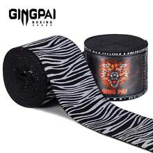 GINGPAI 泰拳拳击绷带、运动吸汗绷带、手部绷带、护手、半指拳击手套 - 彩色 - 查看 23