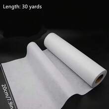 畅销白色熨烫式无纺布衬里：11.8 英寸 x 30 码，中等重量无纺布衬里，单面熨烫涤纶衬里，适合 DIY 手工艺品 - 彩色 - 查看 14