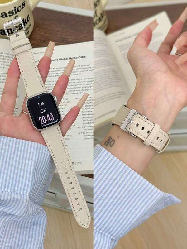 1pc PU Circular Women's Watch Band, Compatible With 38mm 40mm 41mm 42mm 44mm 45mm 46mm 49mm, Suitable For Series Ultra 11/10/9/8/7/6/5/4/3/2/1 SE