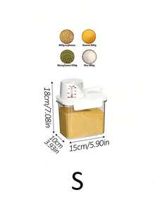 Sealed Food Storage Containers With Lids, Leak-Proof And Moisture-Proof Kitchen Storage Boxes For Grains, Nuts, Flour, Rice, Etc. Airtight Storage Containers, Kitchen Organization And Food Storage, Household Kitchen Accessories, Portable Leak-Proof Food Storage Containers, Kitchen Organization Accessories - Multicolor - View 14