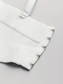 Handmade Pearl Camisole Strap Top, Fashionable & Youthful, Shaping, Solid Color, Gather & Lift, Retro, Sexy Clubwear Crop Top For Women Casual White Summer - White - View 9