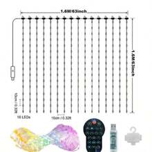 Smart LED String Lights With Music Sync, Custom Patterns, And IP44 Waterproof Rating For Festive And Home Decor - Magical Curtain Lights - View 10