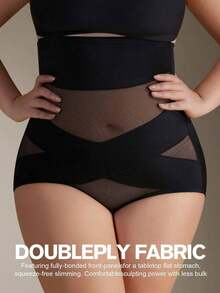 1pc Plus Size Women Body Shaper, Waist Cincher, Tummy Control, Butt Lifter, Beige - Apricot - View 11