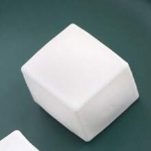 逼真豆腐挤压玩具，极简设计 - 白色 - 查看 9